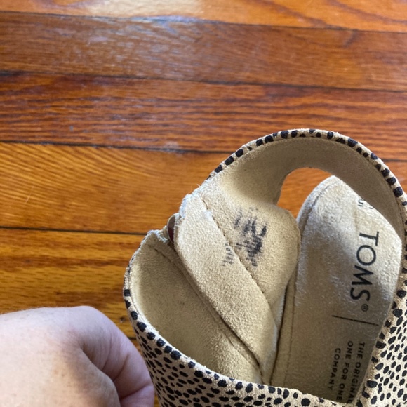TOMS BN Never Worn Suede Leopard Dress High Heels - Picture 5 of 8
